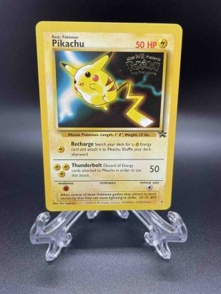 Pikachu - 4 Black Star Promo - Light Play/lp - Pokemon - Wotc