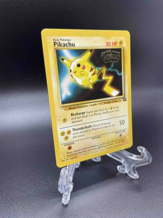 Pikachu - 4 Black Star Promo - Light Play/LP - Pokemon - WOTC 3