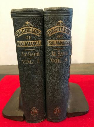 Antique Book Set Bachelor Of Salamanca,  Vol.  1&2,  Early English 1st Edition 1868