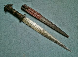 Old Antique Vintage African Tribal Nigeria Dagger Africa Knife Sword Sudanese