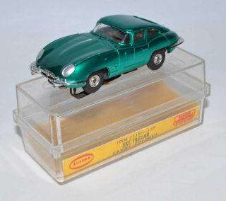 Aurora T Jet Candy Green Jaguar Xke With A Box And Label