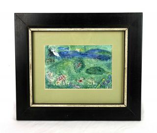 Rare Vintage Mid Century Marc Chagall Lithograph A Royal Palace Framed