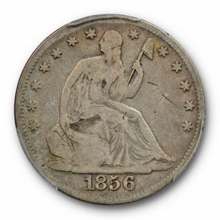 1856 S 50c Seated Liberty Half Dollar Pcgs Vg 8 Very Good Key Date Tough