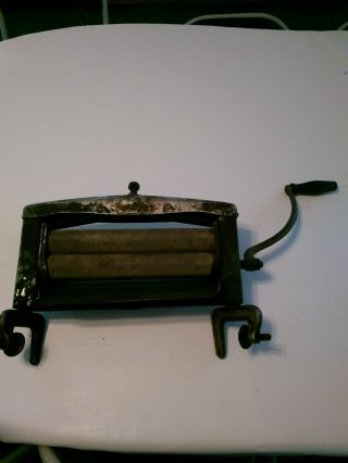 Vintage Antique Wringer Wood/metal Roller For Washing Machine