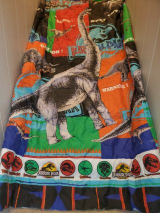 Vintage Jurassic Park 1992 Twin Size Comforter Blanket