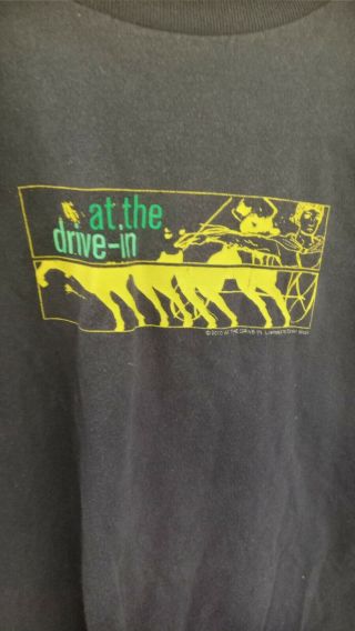 Vintage 2000 At The Drive - In Band Shirt Vtg Mars Volta Post Hardcore Y2k