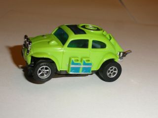 Aurora Afx Lime Green Vw Baja Bug Ho Slot Car Mean Green Non M/t Ex Coniditon