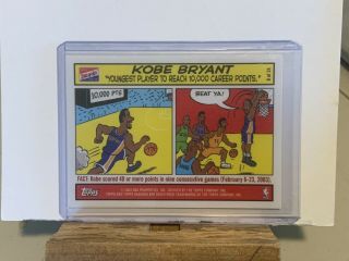 Kobe Bryant 2003 - 04 Topps Bazooka Comic Strip Card 8 La Lakers