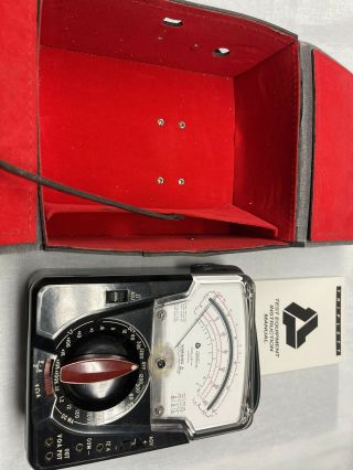Triplett 630 - Na Type 4 Volt - Ohm Milliammeter With Case And Instructions