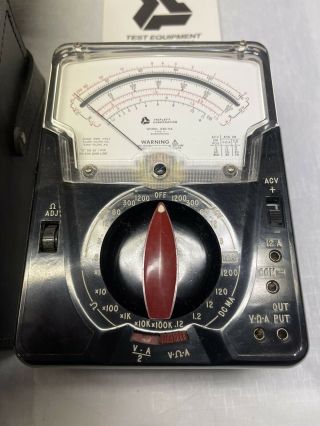 Triplett 630 - NA Type 4 Volt - OHM Milliammeter with Case and Instructions 2