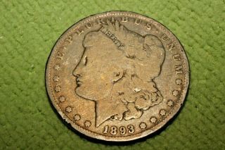 A1563 - 190,  Morgan Silver Dollar,  Key Date 1893 P