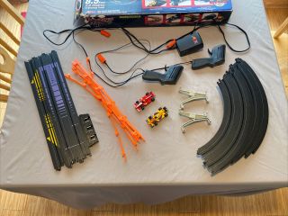 Tomy Aurora Afx Infinity Raceway With Mega G - Plus Cars And Tri - Power Pack