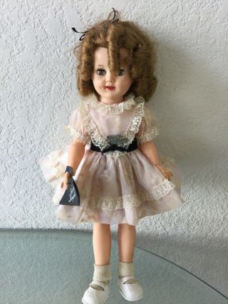 Vintage Ideal Shirley Temple 15” Doll 1950s