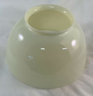 Antique 8 " X 4 - 1/4 " Vaseline Uranium Glass Lamp Shade,  4“ Fitter