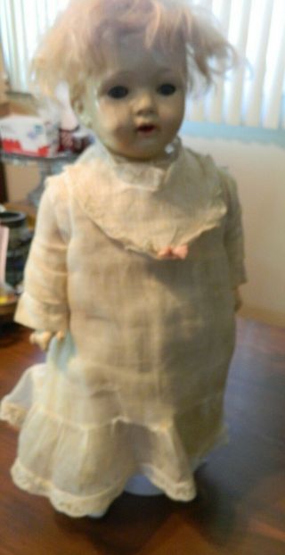 Antique Louis Amberg And Son,  Ny 16 Inch 1918 Doll