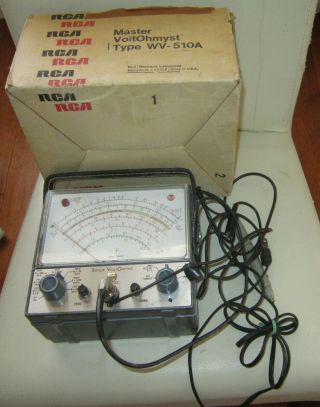 Vintage Rca Senior Voltohmyst Multimeter Wv - 98c,  And