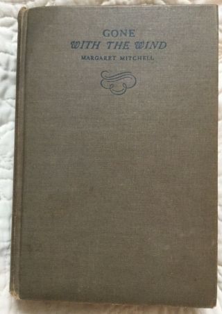 Rare Gone With The Wind 1936 1st Edition Margaret Mitchell Antique Hardback Book