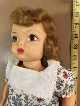 Vintage 1950s Terri Lee 16 " Doll - Jointed Painted Plastic,  Clothes - Tlc