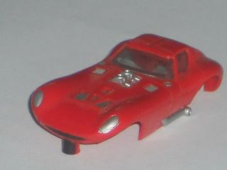 Vintage Aurora Tjet 1403 Red Cheetah N/o/s Body Ho Slot Car