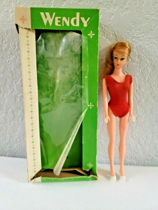 Vintage Barbie Clone Elite Wendy Doll W/box Red Swirl Ponytail