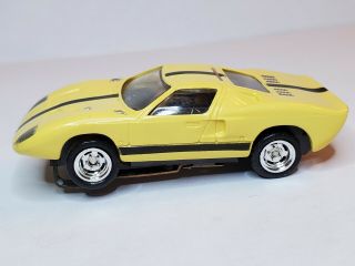 VINTAGE AURORA FORD GT 40 TJET HO SLOT CAR,  RECONDITIONED CHASSIS 2