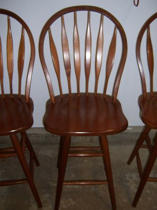 (3) Vintage Swivel Counter Or Bar Stools S.  Bent & Brothers Gardner Ms