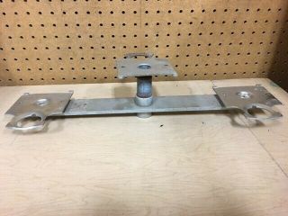 Ford Gumball Triple Machine Bracket With Flange For Pipe Stand Antique