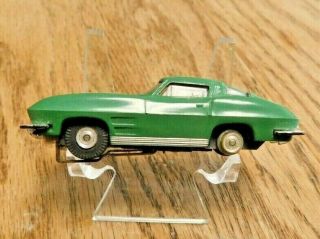 Vintage Aurora T - Jet Slot Car.  1963 Corvette Split Window Coupe,  In Green.