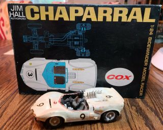 Vintage Jim Hall Chaparral 1 - 24 Scale Sidewinder Model Racing Car 14000 - 898