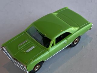 Vintage Aurora Thunderjet 500 Type 1967 Chevrolet Chevelle Ss Slot Car In Green