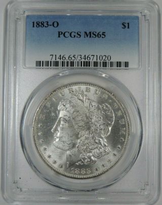 1883 O Pcgs Ms 65 Silver Morgan Dollar
