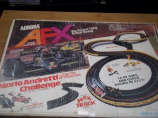 Vintage Aurora Afx Mario Andretti Grand Prix International Slot Car Set No.  2703