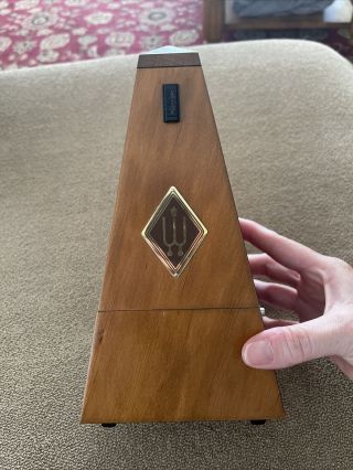 Vintage Wittner Precision Wood Wooden Metronome Made In West Germany (kc)