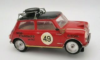 RARE 1960`S AIRFIX MONTE CARLO MINI COOPER 1/32 SLOT CAR WITH THE BOX 3
