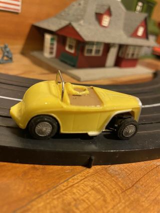 Vintage Tyco Ho Scale Yellow 1930 Ford Hot Rod Car S 640