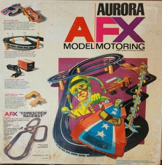 Vintage Aurora Afx Model Motoring Slot Car Track And Accessories - No Cars