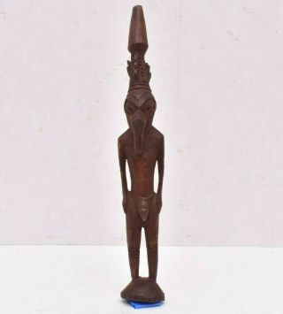 Vintage Sepik River Carved Ancestor Figure Statue Papua Guinea Tribal