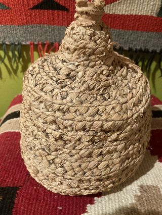 Antique Mohawk Cornhusk Tobacco Container.  Ghost Town Museum.
