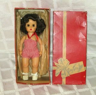 Vintage Tiny Terri Lee Doll 10 " W Org Box - Walker - 3100 -
