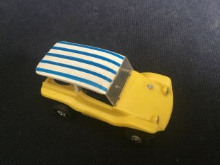 Vintage Aurora Thunder Jet Ho Slot Car Dune Buggy Yellow Blue White