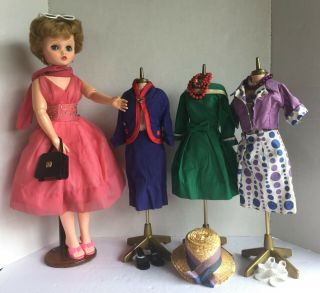 Vintage Candy Fashion Doll W/ Clothes,  Dress Forms,  Hat And Accesories