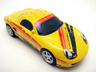 Vintage Hornby Slot Racing Car Porsche Boxter Yellow 1/32