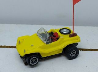 Vintage Afx Slot Car - Dune Buggy - Yellow - Runsgood