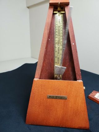 Vintage Seth Thomas Metronome De Maelzel General Time Corp Thomaston Conn