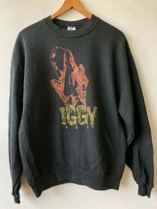 Vintage Sweatshirt - Iggy Pop Raw Power 1977 Tour Print - Made In U.  S.  A