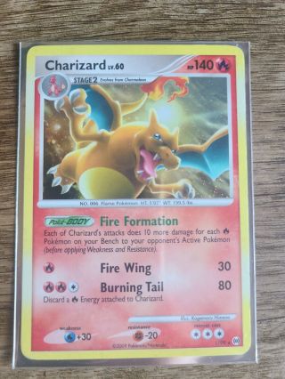 Reverse Holo RARE 2009 Arceus Charizard Reverse Holo 1/99 Light Play ...