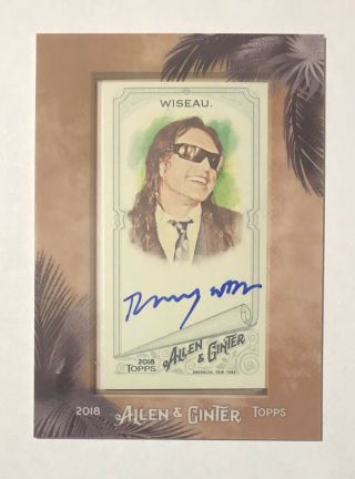 Tommy Wiseau 2018 Topps Allen & Ginter Mini Framed Auto Autograph Ma - Ti