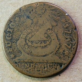 1787 Fugio Cent (united States At Sides Of Circle) Very Good