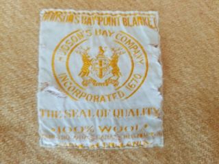Vintage Hudson Bay Wool Blanket Golden 3.  5 Point 60x76