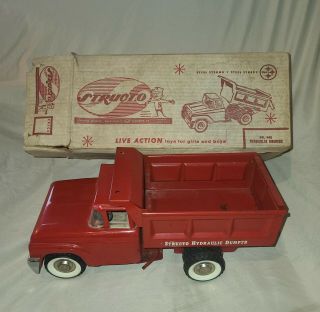 Vintage Antique Structo Live Action Hydraulic Dumper Dump Truck Toy
